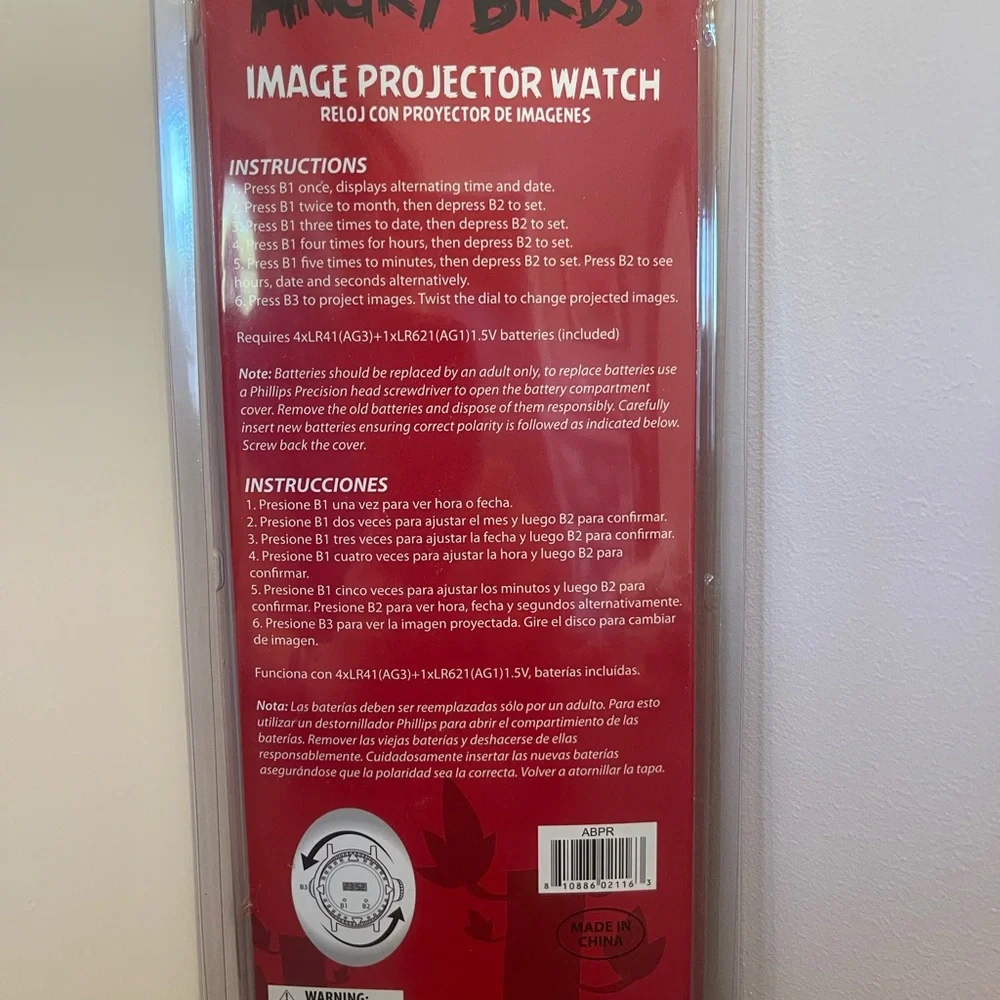 Angry Birds Red Image Projector Watch - Picture 3 of 7